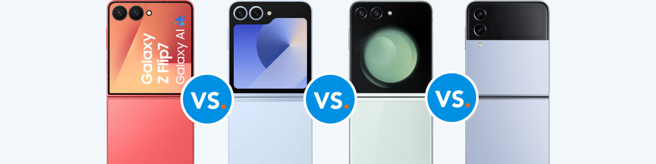 Samsung Galaxy Z Flip 7 vs Flip 6 vs Z Flip 5 vs Z Flip 4