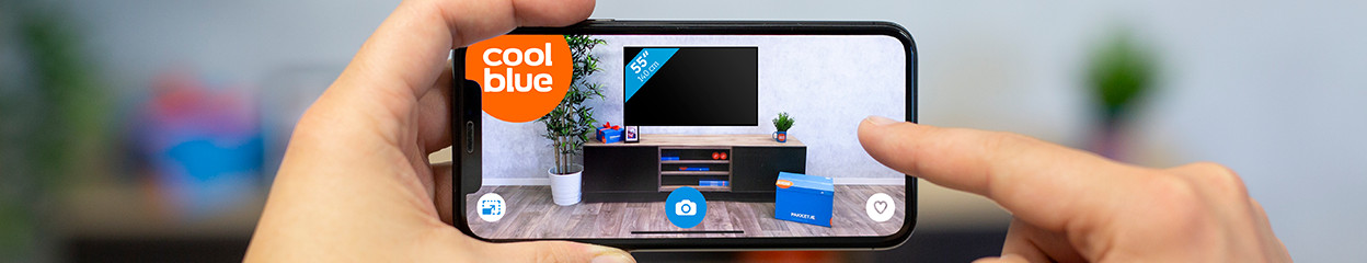 Hoe plaats ik virtueel een televisie in mijn kamer?