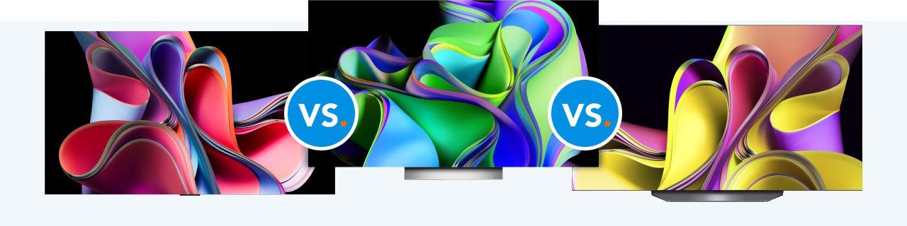 Vergelijk de LG G3 met de LG C3 en de LG B3