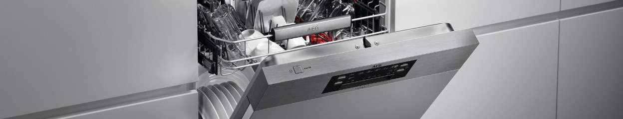 How do you solve error codes on an AEG dishwasher?
