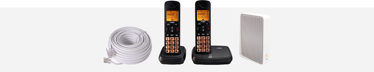 How do you connect a landline phone?