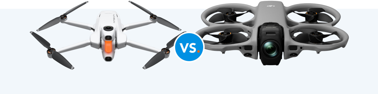 Vergelijk de DJI Avata 360 met de Antigravity A1