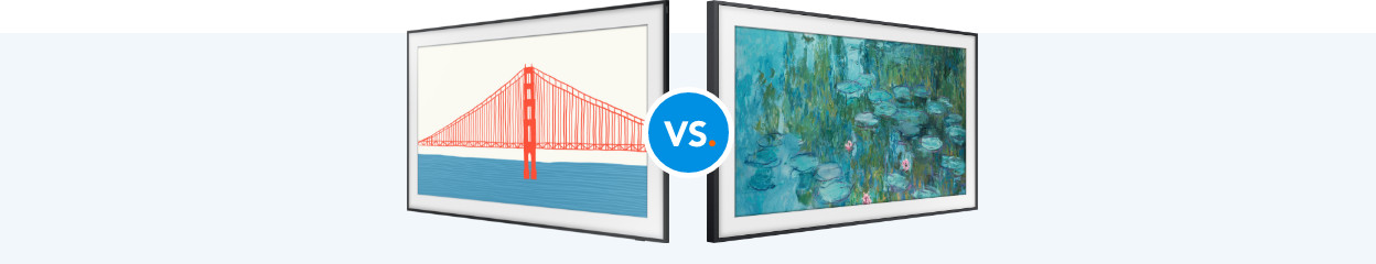 Compare the Samsung The Frame 2021 with The Frame 2020