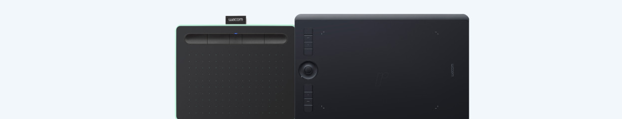 How do you set up the Wacom Intuos drawing tablet?