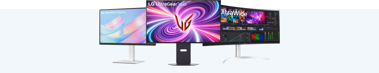 What are the differences between the LG monitor product series?