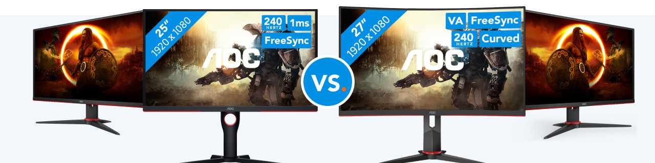 Compare AOC gaming monitors