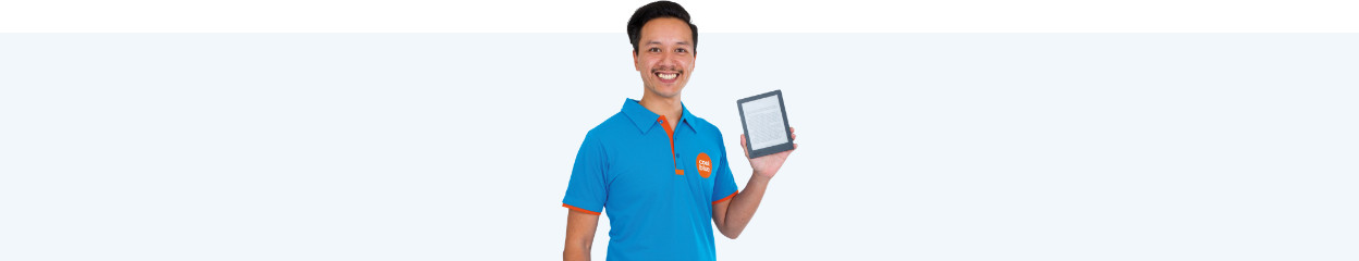 How do you put e-books from an online library on your e-reader?