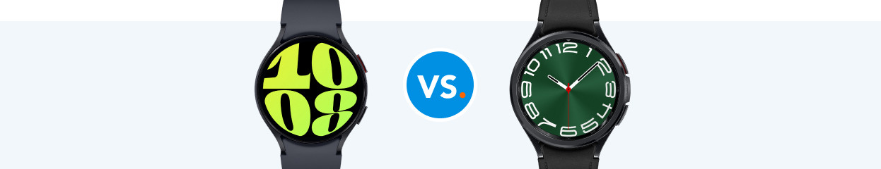 Compare the Samsung Galaxy Watch 6 and Watch 6 Classic