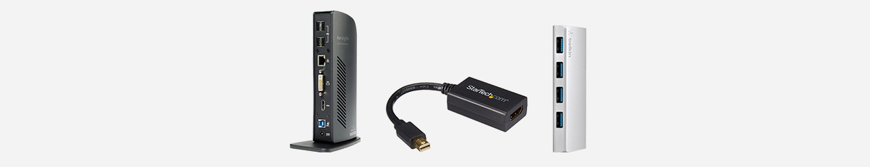 Het verschil tussen docks, converters en usb hubs 