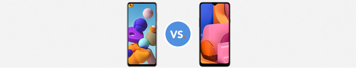 Vergelijk de Samsung Galaxy A21s met de A20s