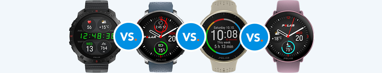 Compare all Polar smartwatch models