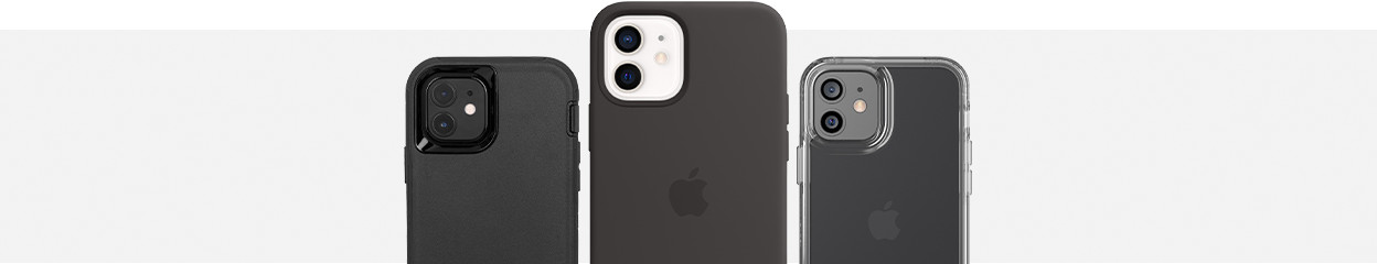 Vergelijk de iPhone 12 back covers van Apple, Tech21 en Otterbox
