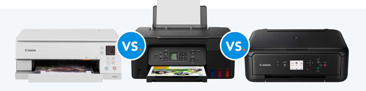 Canon PIXMA TS5150 vs PIXMA TS8751 vs PIXMA G3570