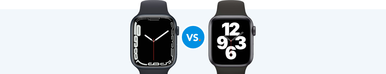 Compare the Apple Watch Series 7 to the Apple Watch SE