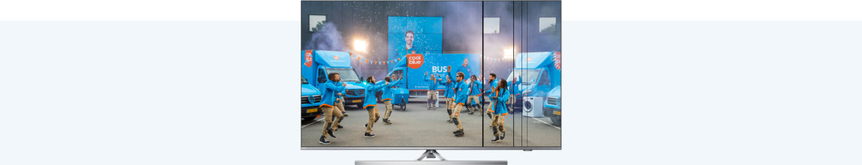 Hoe los je strepen op het scherm van je Philips tv op?