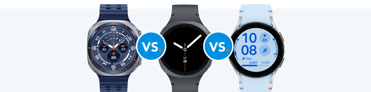 Vergelijk alle Samsung Galaxy Watch modellen