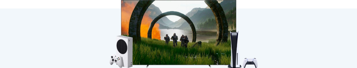 Gamen op een OLED televisie