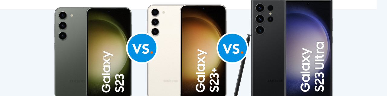Vergelijk de Samsung Galaxy S23 Ultra, S23 Plus en S23