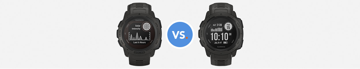 Vergelijk Garmin Instinct Solar met Garmin Instinct