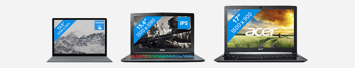 How do I choose the screen of my laptop?