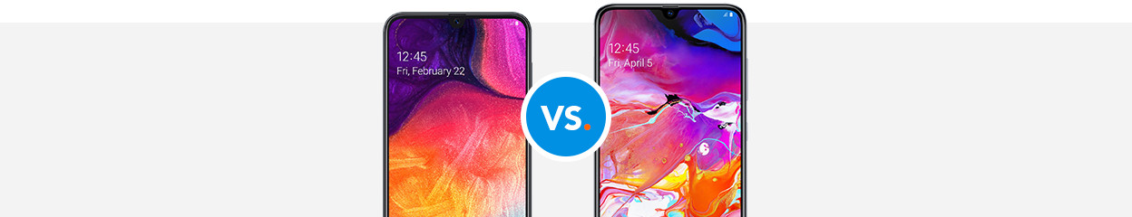 Vergelijk de Samsung Galaxy A50 met de Samsung A70