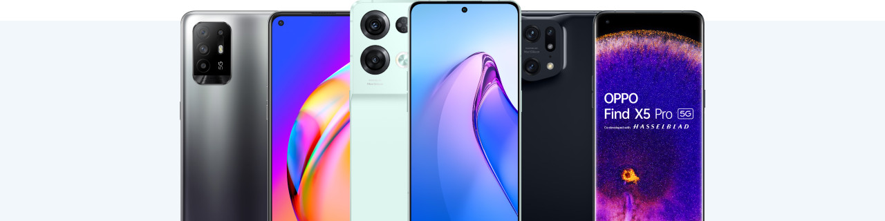 Compare the OPPO Find X, Reno, and A series