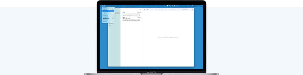 Hoe stel je de macOS Mail app in?