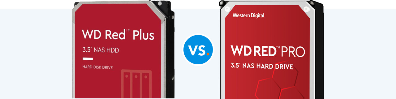 Vergelijk de WD Red Plus met de WD Red Pro