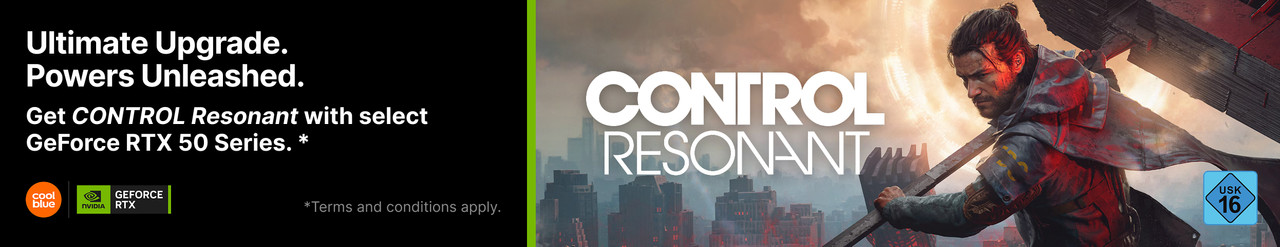 Receive CONTROL Resonant for free with an NVIDIA GeForce RTX 5000 series video card