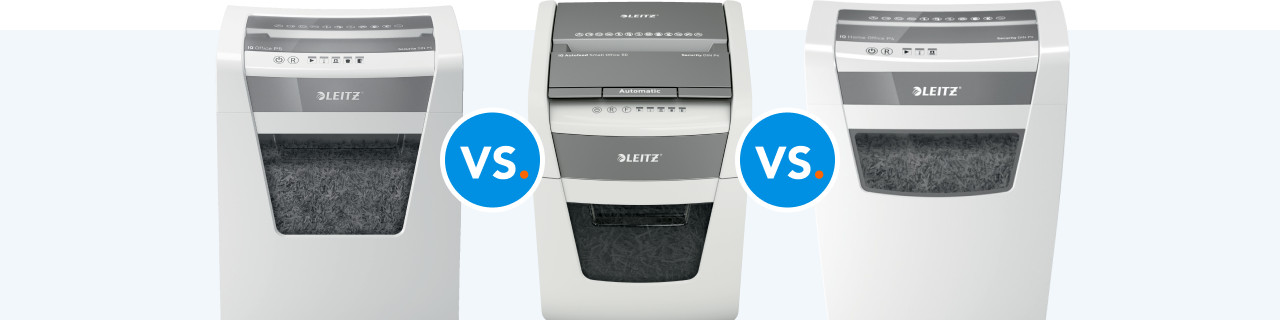 Compare the Leitz paper shredders