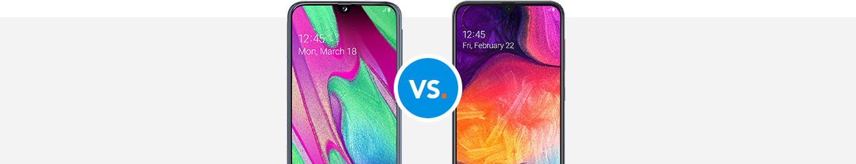 Vergelijk de Samsung Galaxy A40 met de Samsung A50