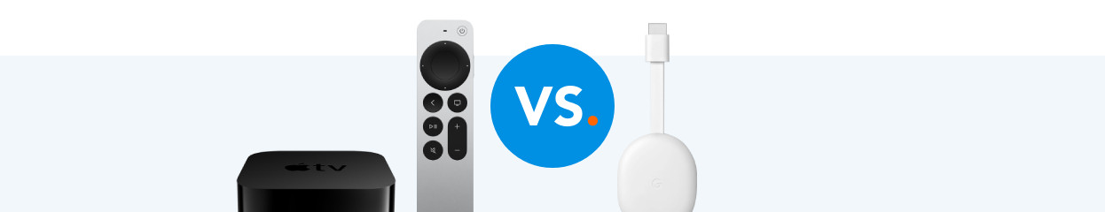Compare the Google Chromecast 4K to the Apple TV 4K