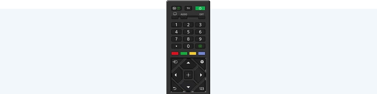 How does the standard remote of your Sony TV work?