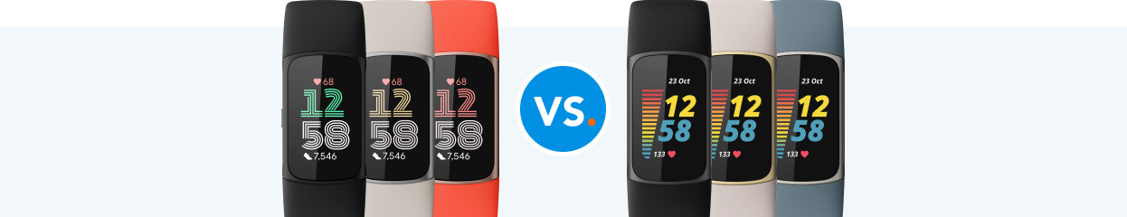 Vergelijk de Fitbit Charge 6 en Fitbit Charge 5