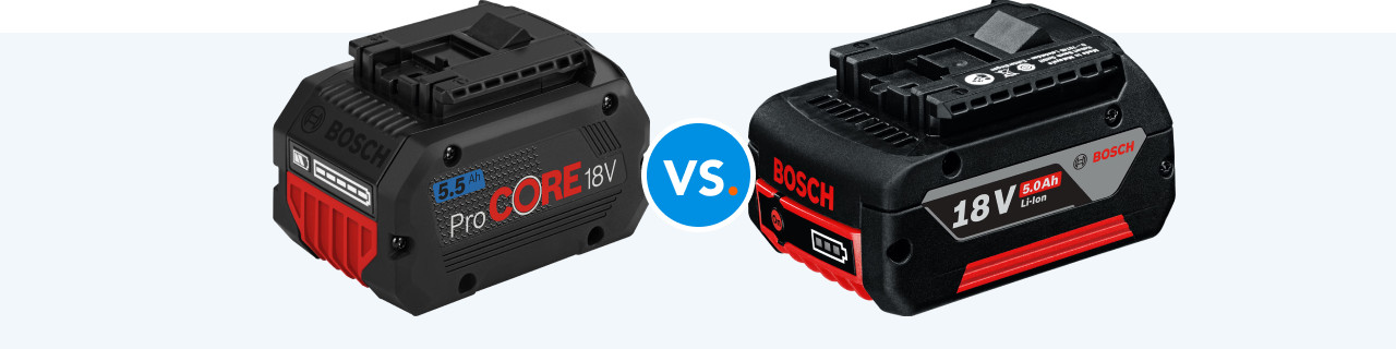 De verschillen tussen een Bosch Professional ProCORE en GBA accu