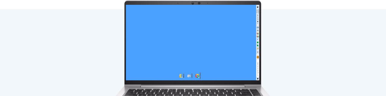 How do you put back a rotated laptop screen?