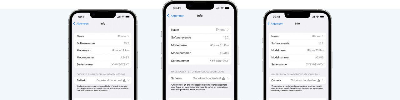 Wat betekent de onbekend onderdeel-melding op je refurbished iPhone?