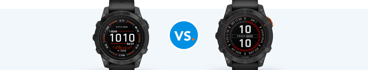 Compare the Garmin Epix Pro to the Garmin Fenix 7 Pro Solar