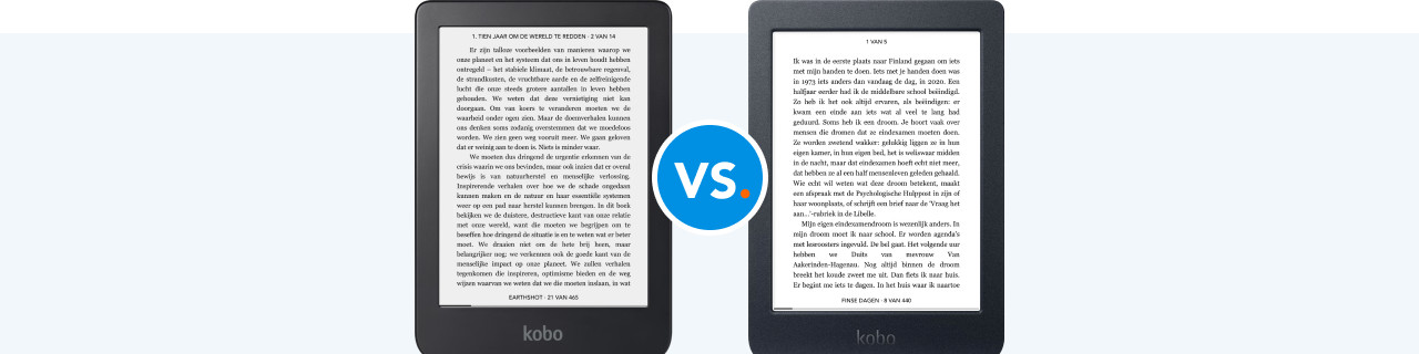Vergelijk de Kobo Clara 2E met de Kobo Nia