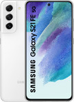 Samsung Galaxy S21 FE in blanc