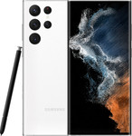 Samsung Galaxy S22 Ultra in blanc