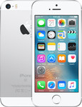 iPhone SE (2016) in zilver (witte voorkant)