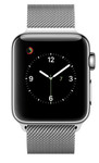 Apple Watch 2 (RVS) in  zwart