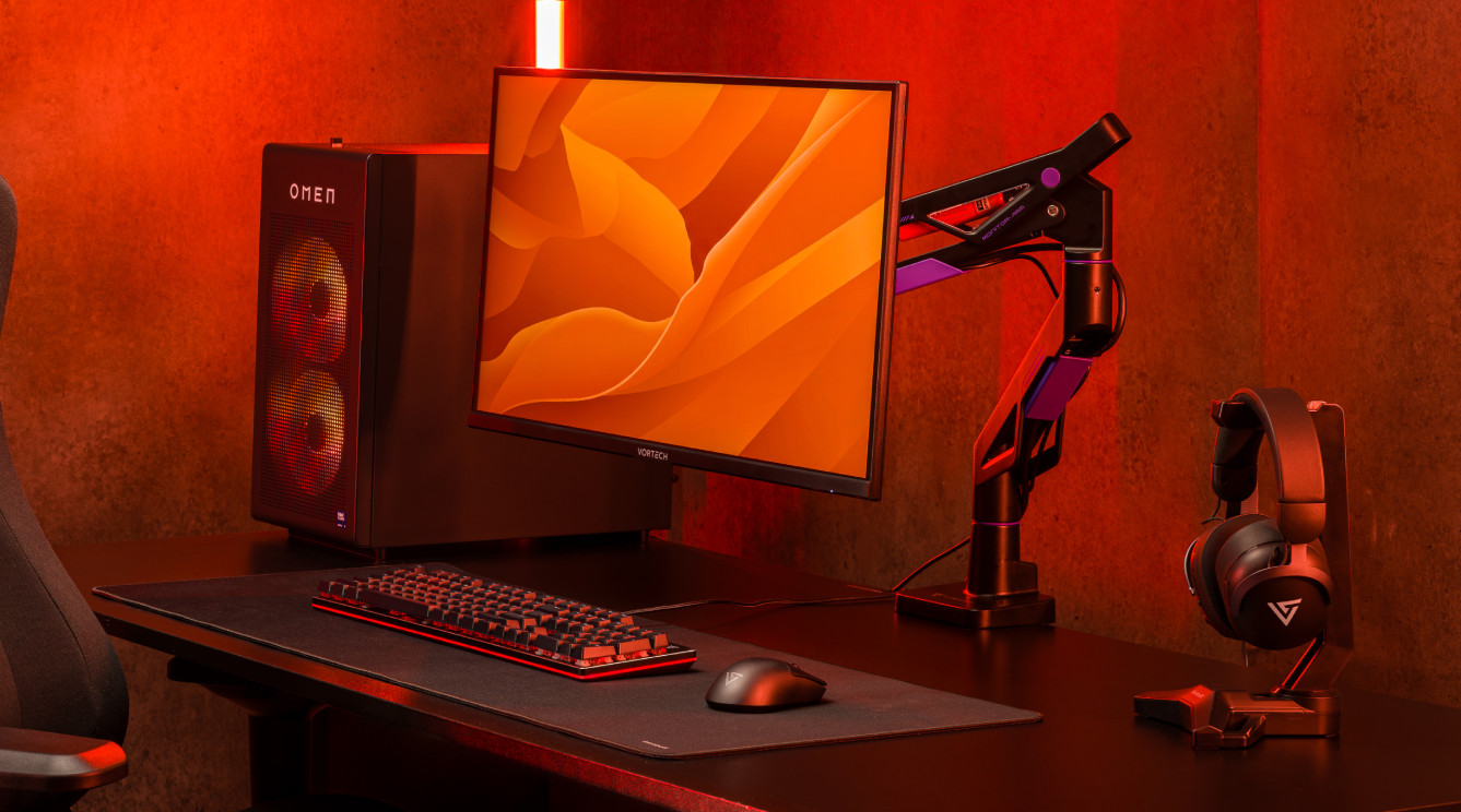 Uitgelichte monitorarm voor je Vortech monitor