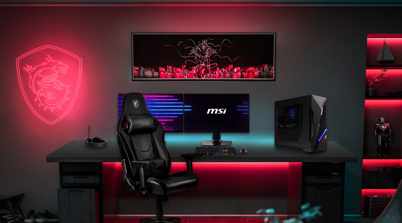 Gaming setup with MSI