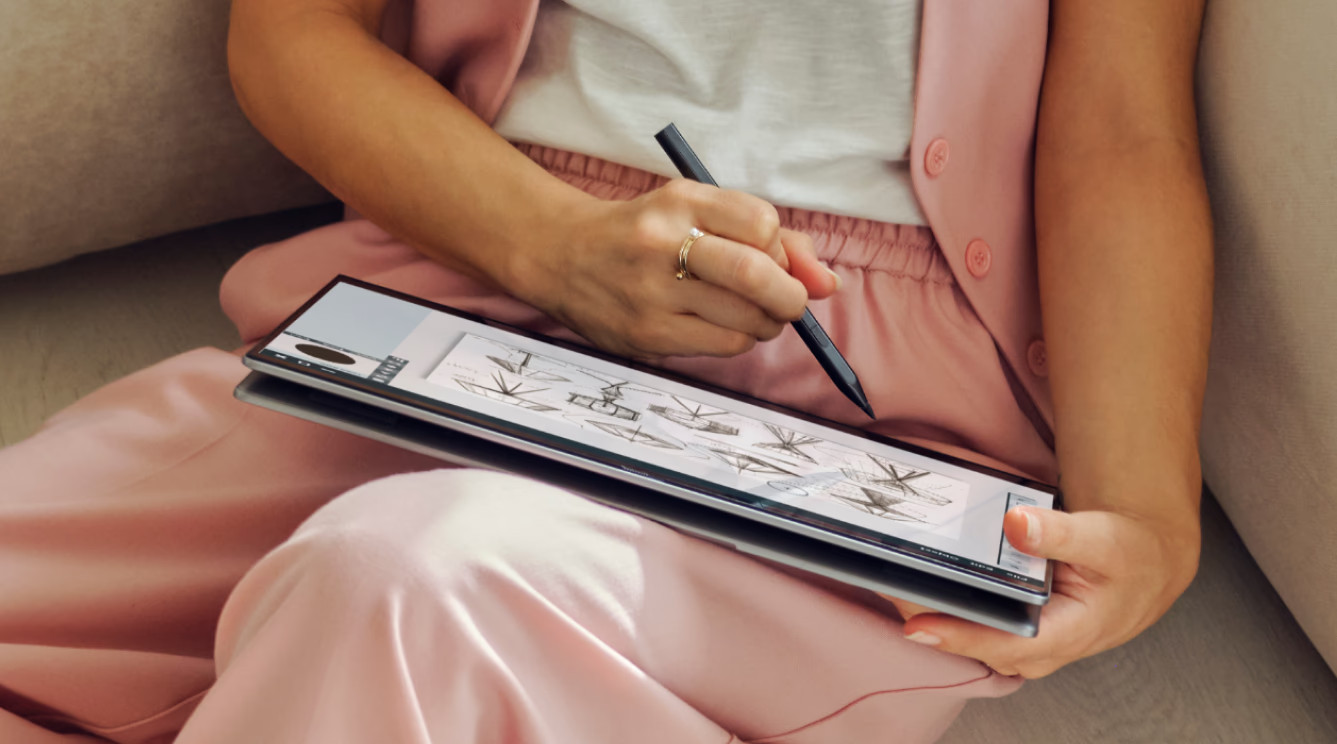 Highlighted HP laptop