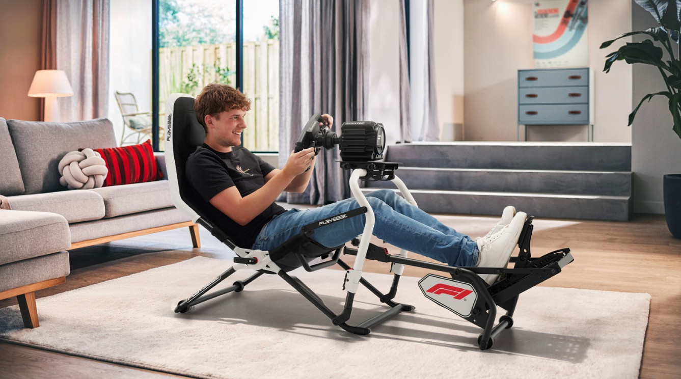 Take place in a racing cockpit