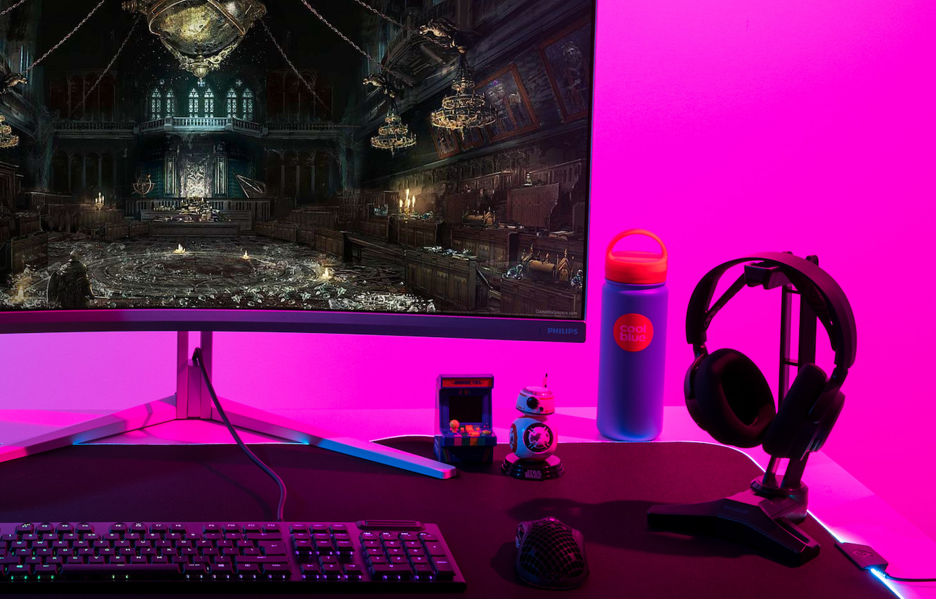 Highlighted gaming PC