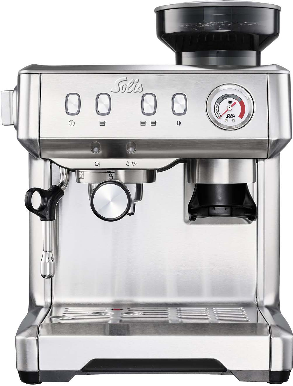 Grind & Infuse Compact 5 Máy pha cafe Solis Grind and Infuse Compact bạc