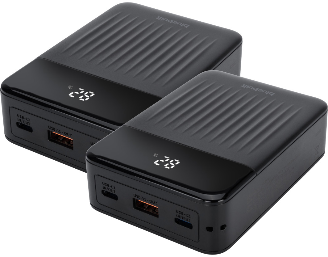 BlueBuilt Power Bank 20.000 mAh met Snelladen 20 Watt Duo Pack